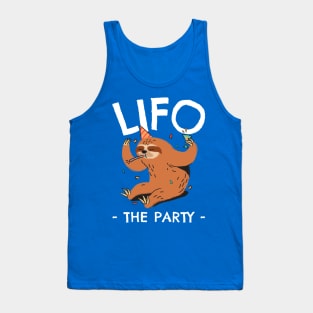 LIFO The Party - Funny Accounting & Finance Tank Top